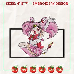 Cute Girl Anime Embroidery Designs, Inspired Anime Embroidery, Sailor Moon Embroidery, Anime Embroidery Designs, Instant Download