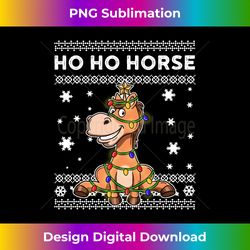 Horse Ugly Christmas Sweater Long Sl - Timeless PNG Sublimation Download - Chic, Bold, and Uncompromising