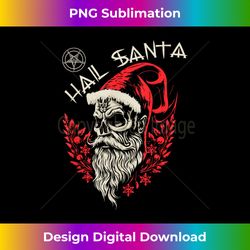 Hail Santa! Vintage Demonic Satanic Santa Claus Retro Fun - Sophisticated PNG Sublimation File - Ideal for Imaginative Endeavors
