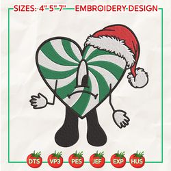 Christmas Bad Bunny Embroidery, Christmas Embroidery Designs, Un Christmas Sin Ti Designs, Merry Xmas Embroidery Designs