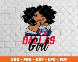 FC dallas logos, Dallas Girl logo, girl MLS logo, Svg, MLS lover svg, Afro svg, Football Teams svg, Sport Teams, MLS log