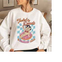 Positive Sweatshirt, Inspirational Crewneck, Fueled by donut & Feminist rage, Aesthetic Hoodie, Coffee Lover TShirt, Fem