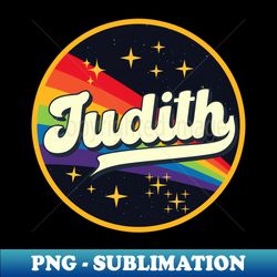 Judith  Rainbow In Space Vintage Style - Digital Sublimation Download File - Revolutionize Your Designs