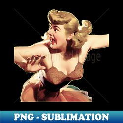 scared blonde girl - Aesthetic Sublimation Digital File - Unlock Vibrant Sublimation Designs