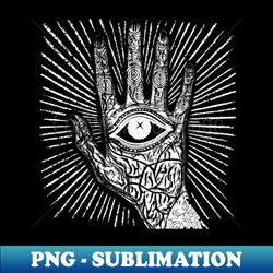 Mystic Hand Gothic Dark Arts - Creative Sublimation PNG Download - Stunning Sublimation Graphics