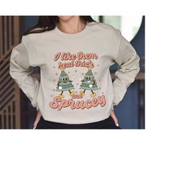 Two Pine Tree Sweatshirt, Christmas Tree Hoodie, Funny Christmas Sweatshirt, Cute Christmas Sweatshirt, Women's Christma