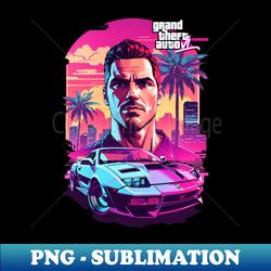 grand theft auto 6 - 001 - Modern Sublimation PNG File - Vibrant and Eye-Catching Typography