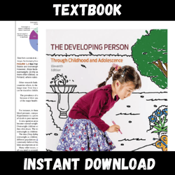 Textbook of Developing Person Through Childhood and Adolescence Eleventh Edition Instant Download