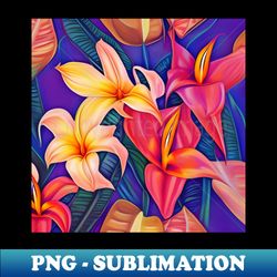Tropical Flowers Five - Premium Sublimation Digital Download - Capture Imagination with Every Detail