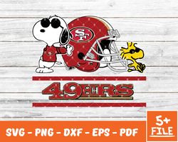 San Francisco 49ers Snoopy Nfl Svg , Snoopy  NfL Svg, Team Nfl Svg 29