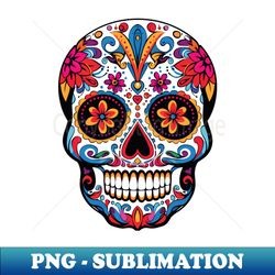 Dia De Los Muertos Sugar Skull Mexican Celebration - Sublimation-Ready PNG File - Revolutionize Your Designs