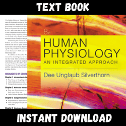 Textbook of Human Physiology An Integrated Approach 8th Edition Instant Download
