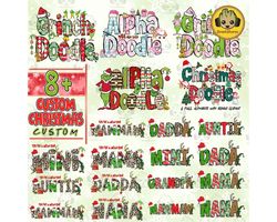 whole christmas alpha doodle png bundle merry xmas png, custom christmas hand drawn design png, christmas movie characte