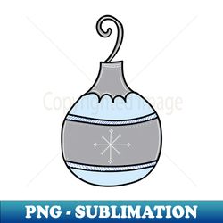 whimsical holiday ball ornament illustration - professional sublimation digital download - instantly transform your sublimation projects