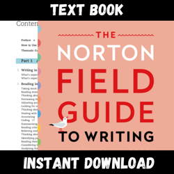 Textbook of The Norton Field Guide to Writing with Readings and Handbook and APA 2020 Fifth Edition Instant Download
