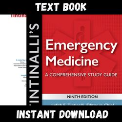 Textbook of Tintinalli's Emergency Medicine A Comprehensive Study Guide 9th Edition Instant Download
