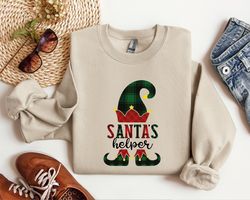 Santa Is Coming Sweatshirt,Retro Santa Sweatshirt