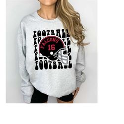 Custom Football Shirt, Personalized Football Mom Shirt, Football Fan Shirt, Football Number Shirt, Custom Football Team