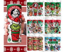 30 Christmas Tumbler Sublimation Designs  20oz Skinny Tumbler Bundle Wrap, Cartoon Funny Christmas Design Tumbler PNG