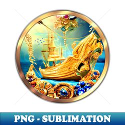 Treasure Ship - Professional Sublimation Digital Download - Perfect for Sublimation Mastery