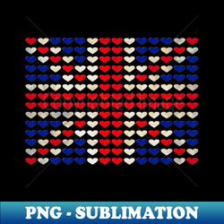 Union Jack - Heart pattern - Stylish Sublimation Digital Download - Perfect for Sublimation Art