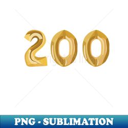 200 gold balloons - high-resolution png sublimation file - bring your designs to life