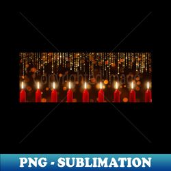 Christmas Candles - High-Quality PNG Sublimation Download - Boost Your Success with this Inspirational PNG Download