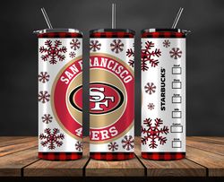 San Francisco 49ers Christmas Tumbler Png, NFL Merry Christmas Png, NFL, NFL Football Png 29