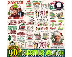90 Christmas Vacation PNG SVG Bundle, Christmas Vacation Svg, Funny Christmas, Christmas Movie Png, Instant Download