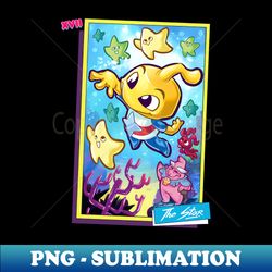 Saturday Morning Tarot XVII The Star - Exclusive PNG Sublimation Download - Instantly Transform Your Sublimation Projects