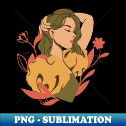 Aesthetic girl - Modern Sublimation PNG File - Revolutionize Your Designs
