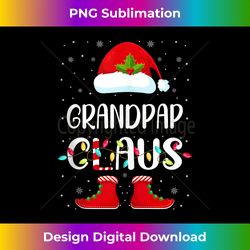 Santa Grandpap Claus Elf Christmas Family Matching Pajama Tank T - Sleek Sublimation PNG Download - Access the Spectrum of Sublimation Artistry