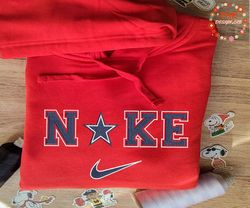 NIKE NFL Dallas Cowboys Embroidered Sweatshirt, NIKE NFL Sport Embroidered Sweatshirt, NFL Embroidered Shirt