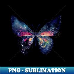 galaxy butterfly colorful space butterfly - modern sublimation png file - fashionable and fearless
