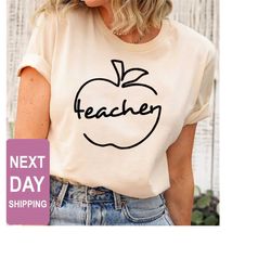 Back to School Teacher T-Shirt, Cute Teacher Shirt, Apple Teacher Shirt,Gift for Teachers, Kindergarten Teacher,Back to
