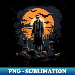 Spooky Stitches Halloween Zombie Monster Costume - Retro PNG Sublimation Digital Download - Fashionable and Fearless
