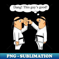 Funny Martial Arts Cartoon Humor - Artistic Sublimation Digital File - Transform Your Sublimation Creations