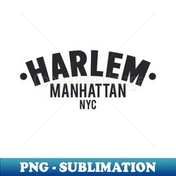 harlem logo - manhattan new york - unique sublimation png download - stunning sublimation graphics