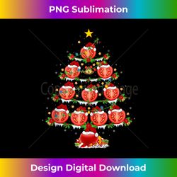 Holiday Xmas Lighting Santa Tomato Christmas Tree Tank T - Edgy Sublimation Digital File - Customize with Flair