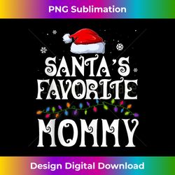 Santa's Favorite Mommy Family Matching Group Christmas Tank T - Bohemian Sublimation Digital Download - Enhance Your Art with a Dash of Spice