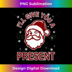 inappropriate christmas adult ugly xmas naughty santa claus tank - bespoke sublimation digital file - channel your creative rebel