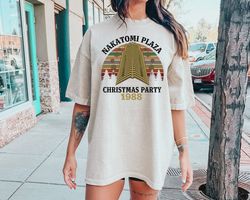 Nakatomi Plaza Christmas Party 1988 Shirt, Merry Christmas Over Print Shirt, Rosie Tees, Die Hard Christmas Movie tee