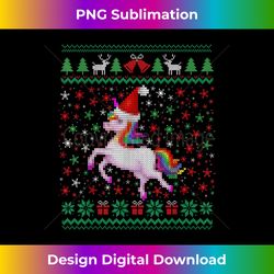 Ugly Christmas Unicorn Sweater Unicorn Xmas Gifts Girls - Timeless PNG Sublimation Download - Customize with Flair