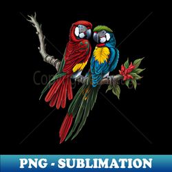 Beautiful set of macaw parrot birds - Digital Sublimation Download File - Perfect for Sublimation Art