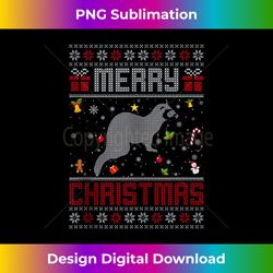 Ugly Ferret Christmas Decoration Funny Ugly Xmas Sweater Tank T - Eco-Friendly Sublimation PNG Download - Elevate Your Style with Intricate Details