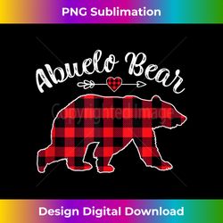 Red Plaid Christmas Costume Abuelo Bear Ugly Holiday Tank - Edgy Sublimation Digital File - Animate Your Creative Concepts