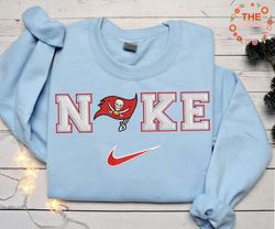 NIKE NFL Tampa Bay Buccaneers Embroidered Sweatshirt, NIKE NFL Sport Embroidered Sweatshirt, NFL Embroidered Shirt