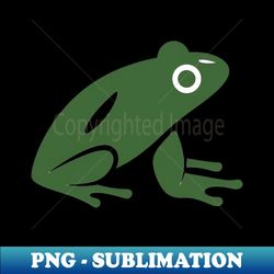 Green Minimal Frog Tropical Animal Love Frogs - Signature Sublimation PNG File - Perfect for Creative Projects