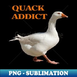 Strolling Duck Quack Addict Pun Pet Duck Lover Humor - Unique Sublimation PNG Download - Create with Confidence