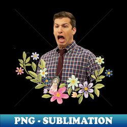 Jake Peralta Horrified - Retro PNG Sublimation Digital Download - Vibrant and Eye-Catching Typography